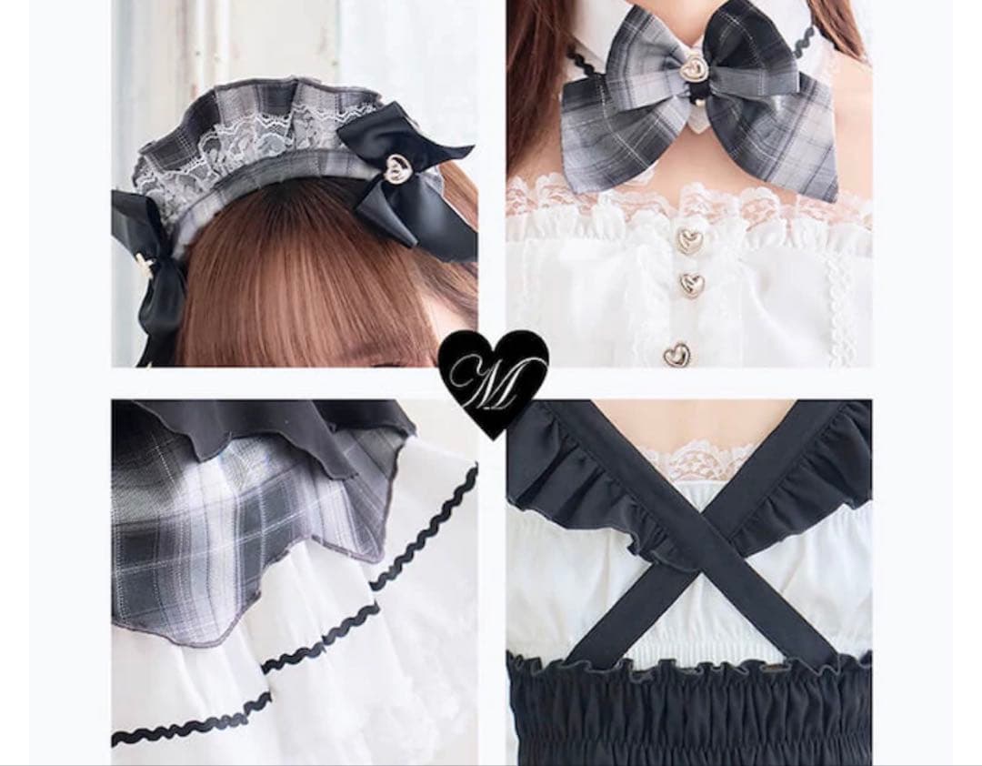 【藤咲凪着用】ロイヤルブラックヒロインメイド【Malymoon/マリームーン】