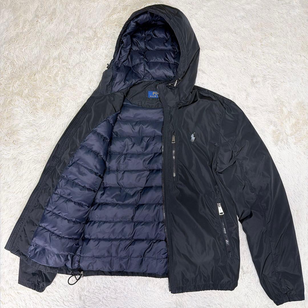 【近年モデル】ポロラルフローレン　ダウン　ナイロン　ジャケット　ブラック　XS
