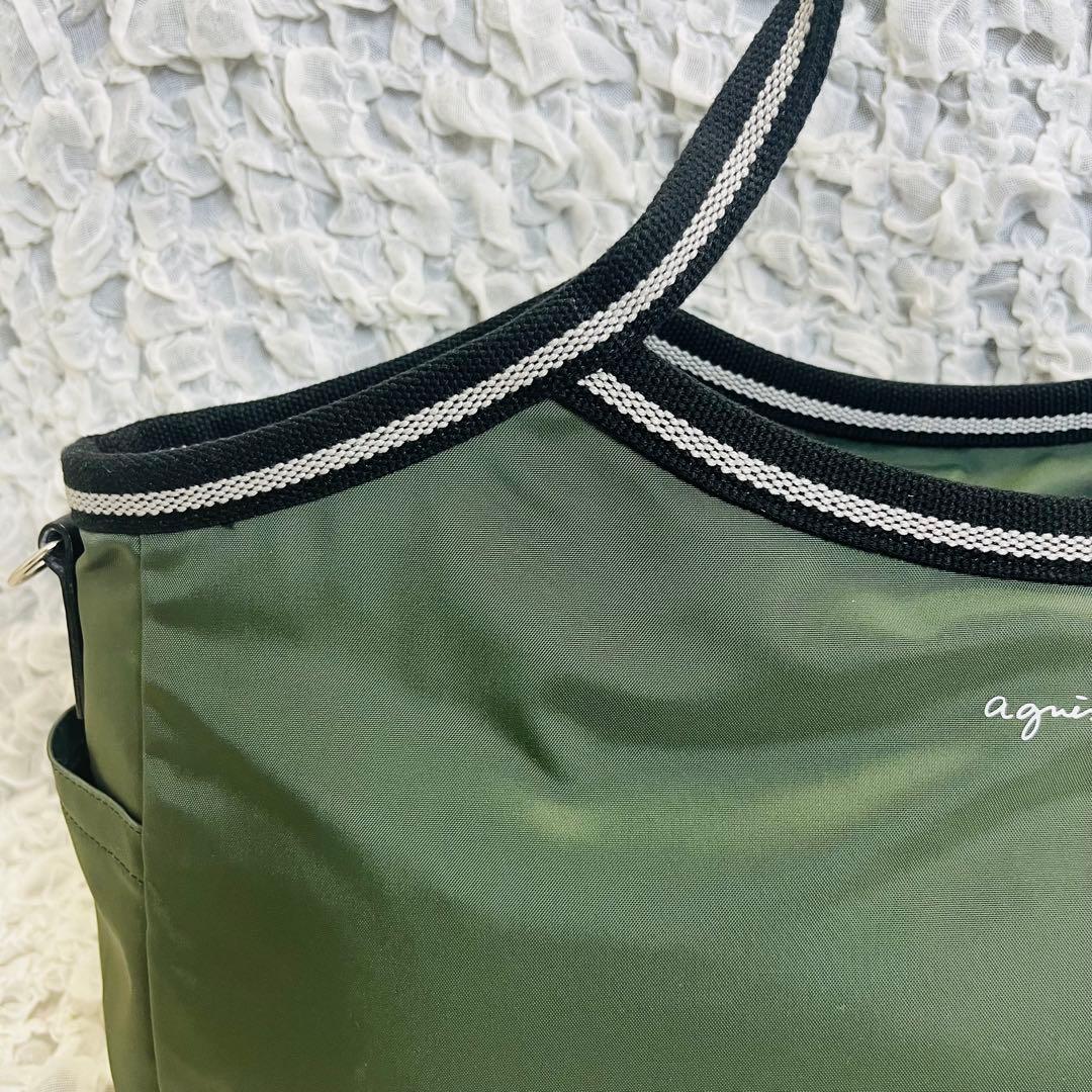 agnes b.アニエスベー ボストンバッグ 大容量 ショルダー2wayナイロン