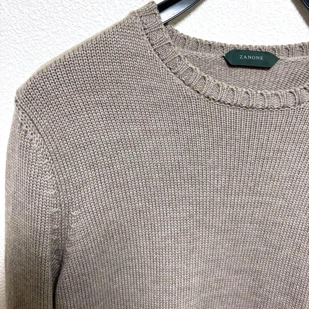 【美品】ZANONE ザノーネ GIRO 5ゲージ グレージュ 50