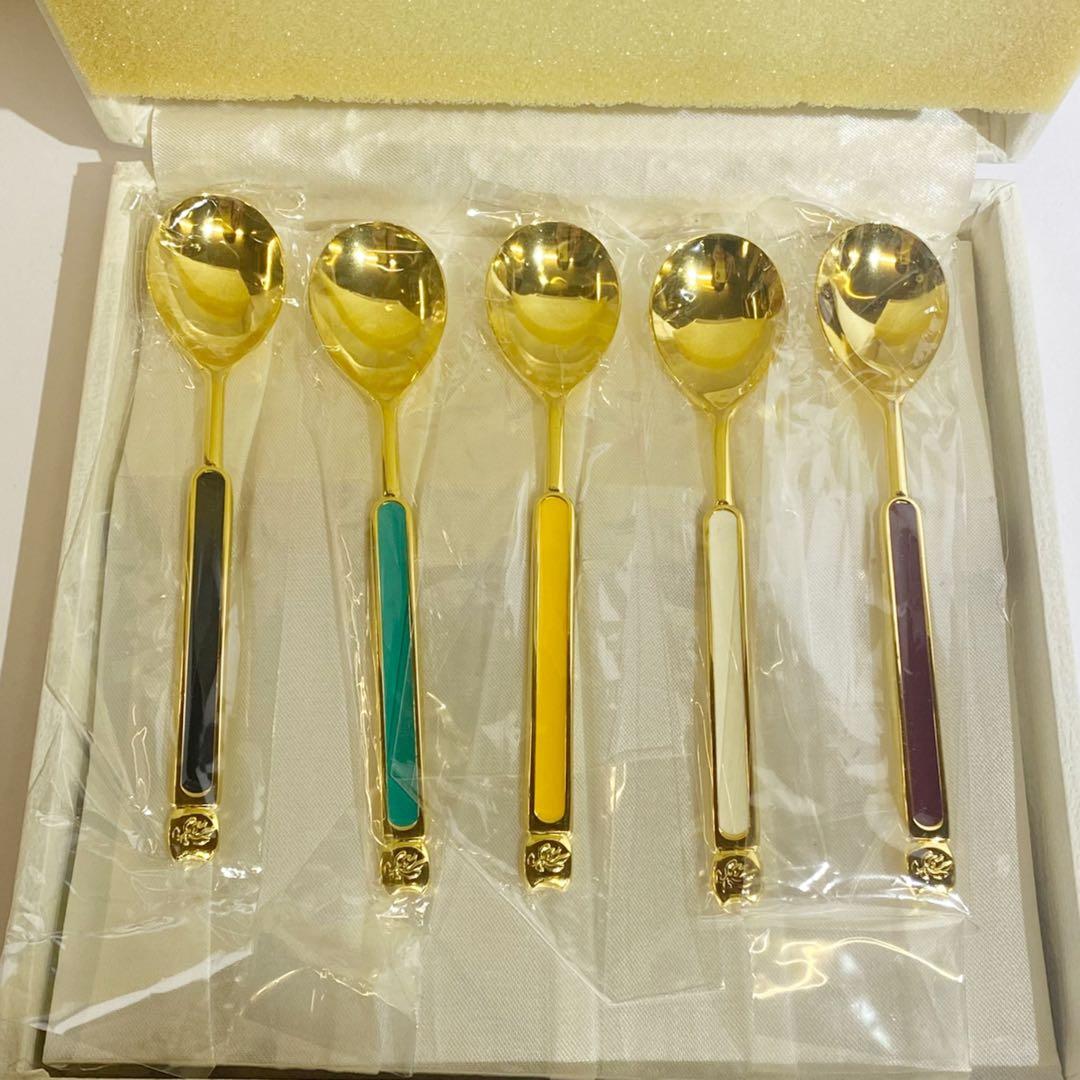 レア！香蘭社 カトラリー スプーン5本セット 2箱 未使用品 10本セット