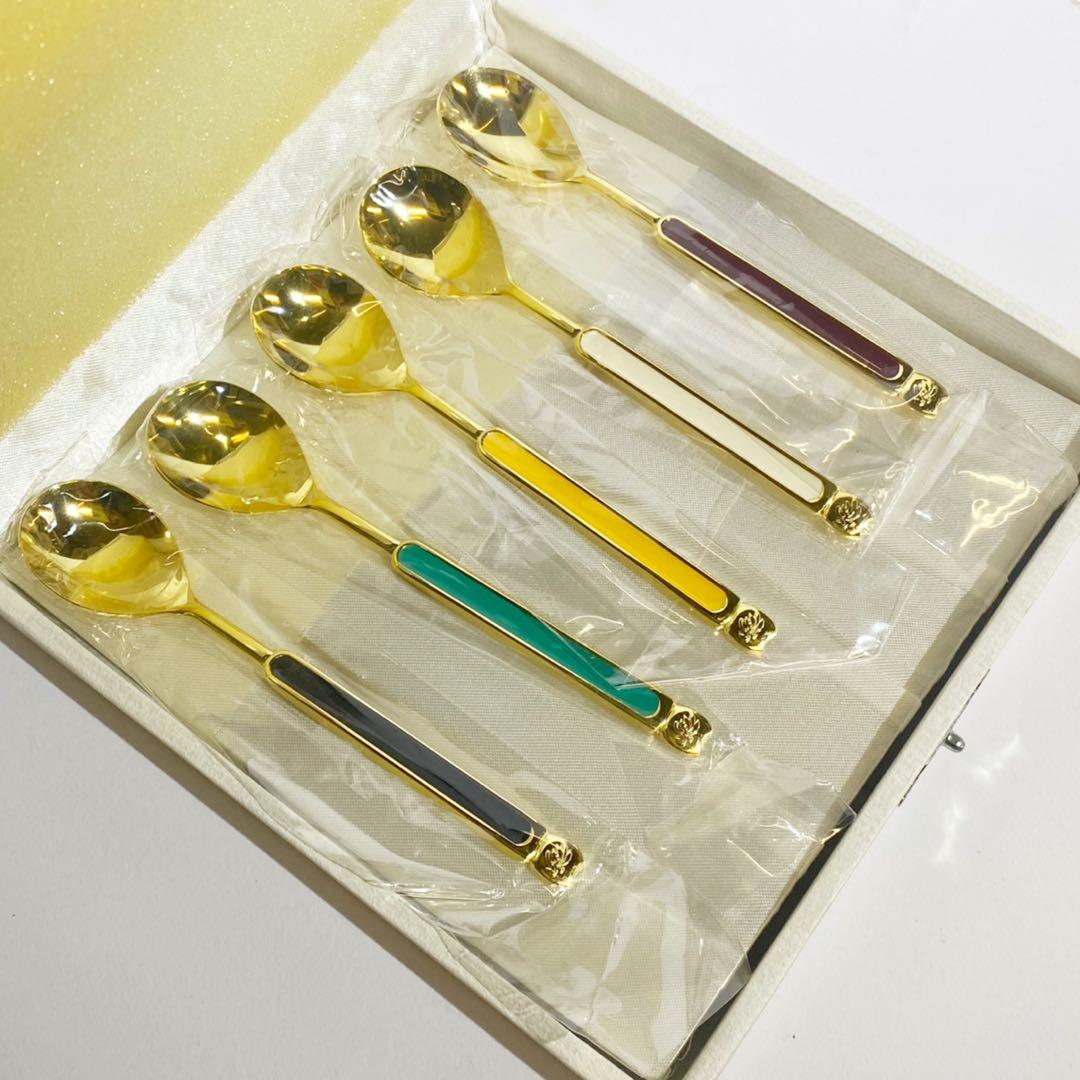 レア！香蘭社 カトラリー スプーン5本セット 2箱 未使用品 10本セット