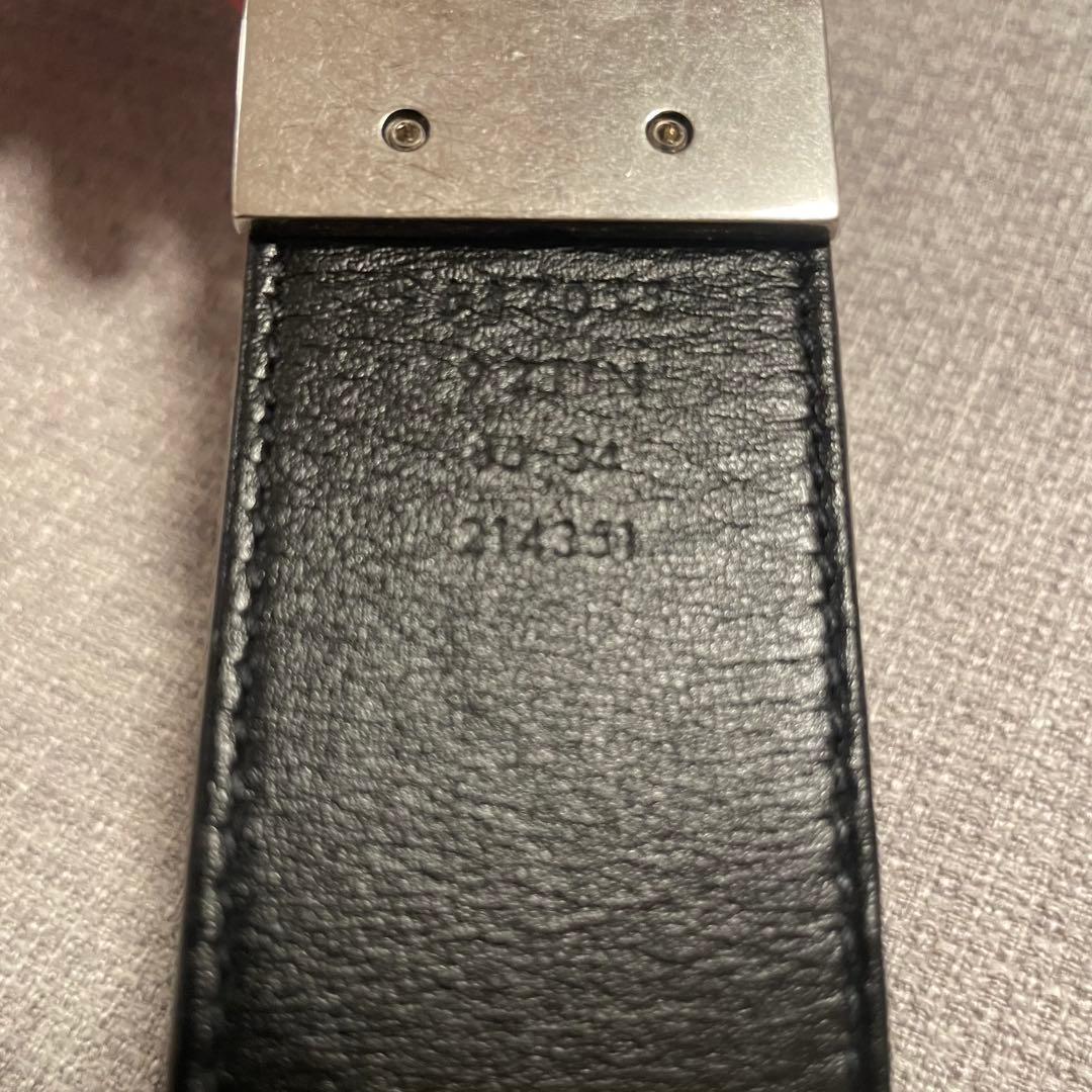 美品 2025年現行 GUCCI ダブルG リバーシブルベルト定価約8万円