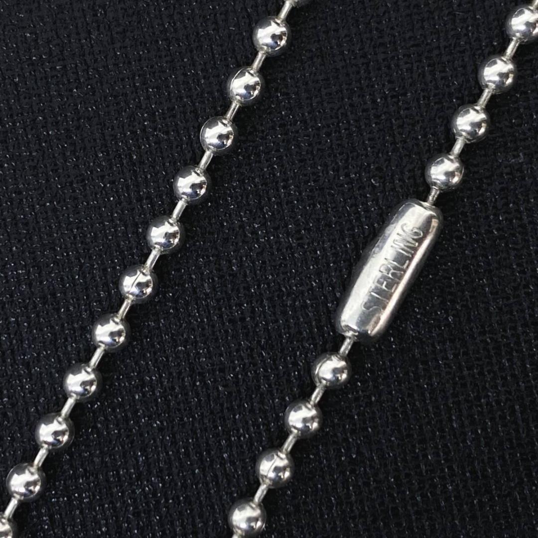 美品 CHROME HEARTS シルバー ボール チェーンネックレス 76cm