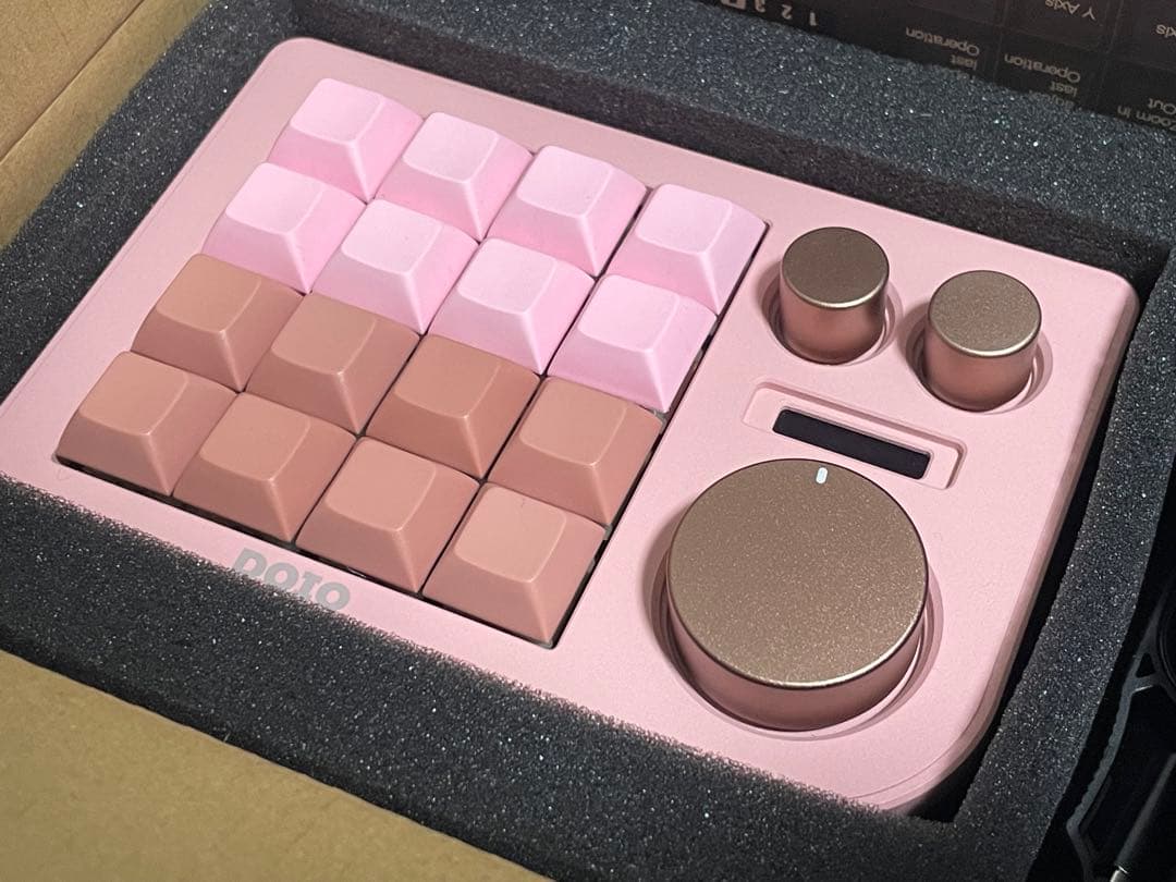 DOIO KB16 マクロメカニカルキーボード　ピンク