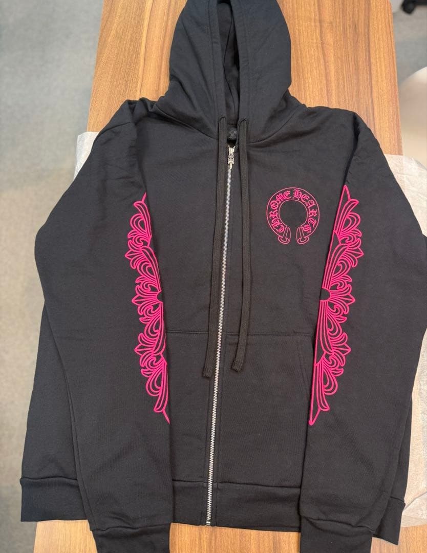 【専用】新品Chrome Hearts 新作　BK/PINK ZIPPARKER