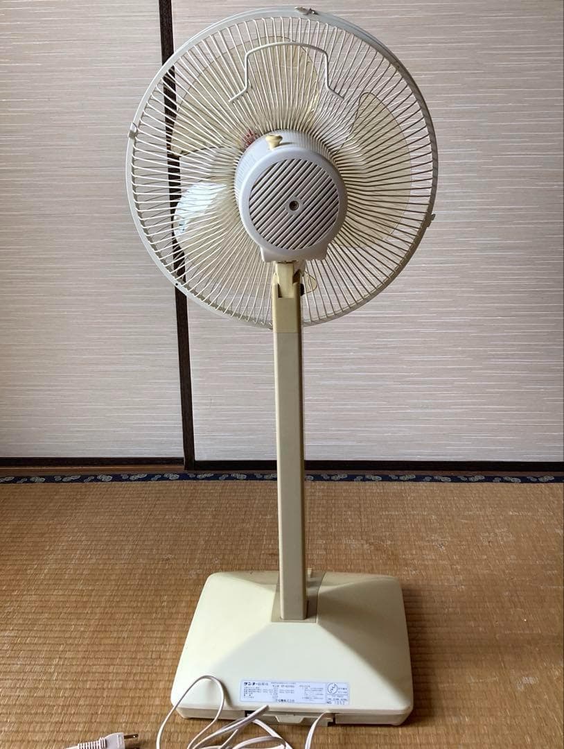 【レトロ】 SANYO 扇風機 EF-E076 1985年製 箱付