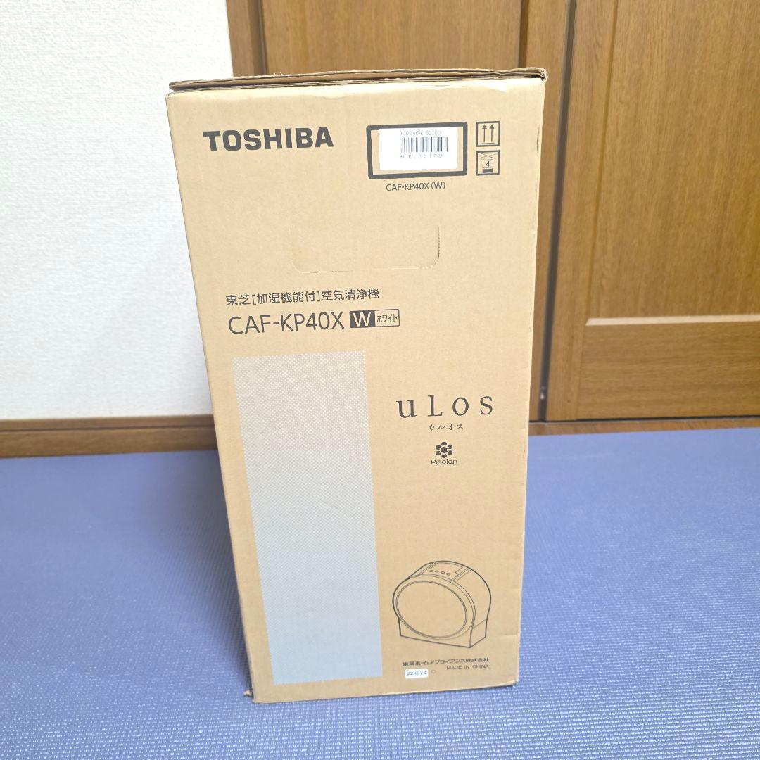 241】東芝 加湿機能付 空気清浄機 CAF-KP40X-W ウルオス uLos