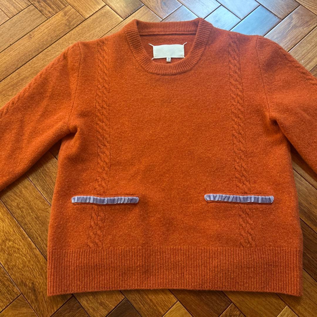 Maison Margiela オレンジ ニットセーター XS