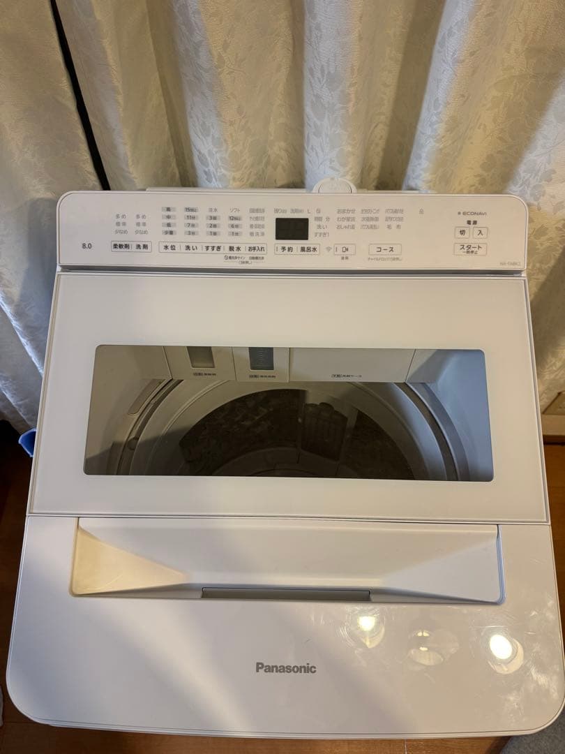 美品　2023 Panasonic 洗濯機 NA-FA8K2 8kg 清潔