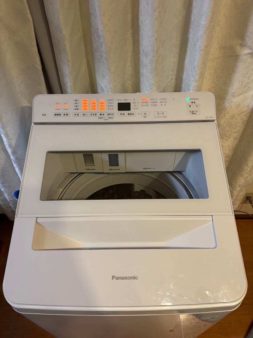 美品　2023 Panasonic 洗濯機 NA-FA8K2 8kg 清潔