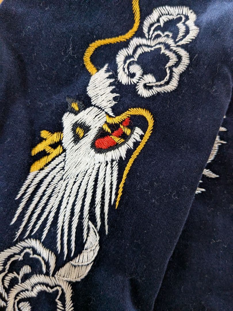 希少WAREHOUSE(ウエアハウス)別珍スカジャン リバーシブル鹿 虎刺繍 M