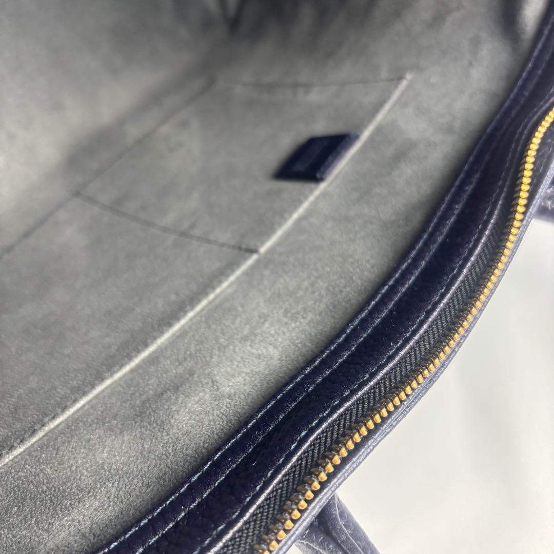 ✨極美品✨ HushTug レザー ビジネストートバッグ ネイビー