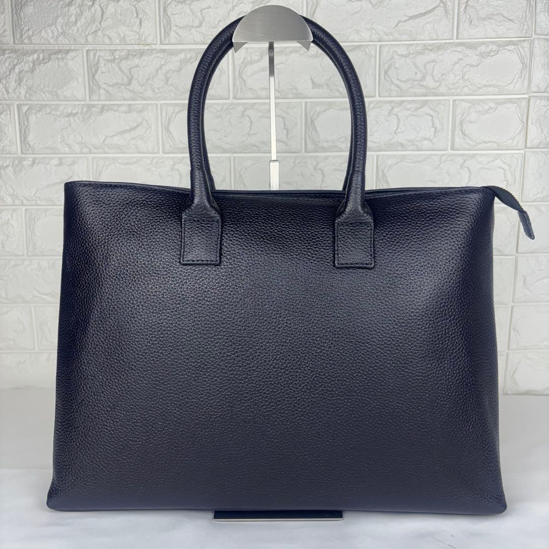 ✨極美品✨ HushTug レザー ビジネストートバッグ ネイビー