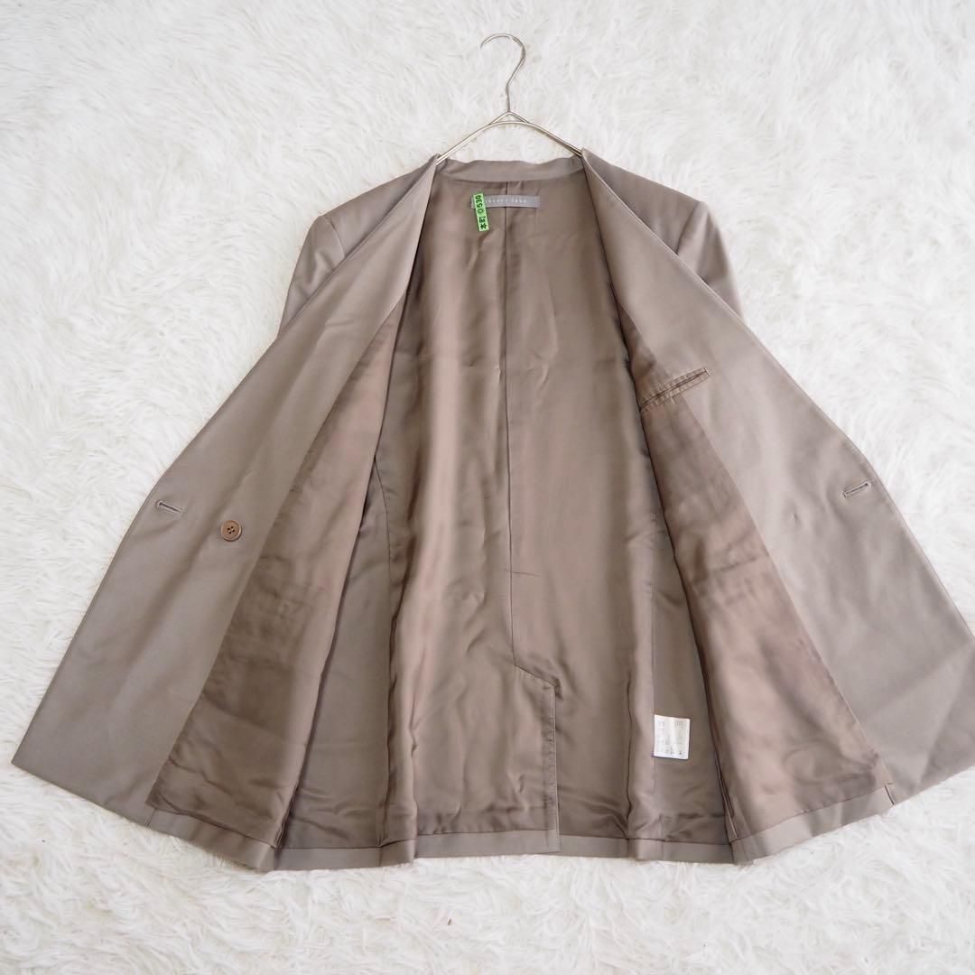 極美品 セオリーリュクス エグゼクティブ パンツスーツセット ノーカラー ダブル