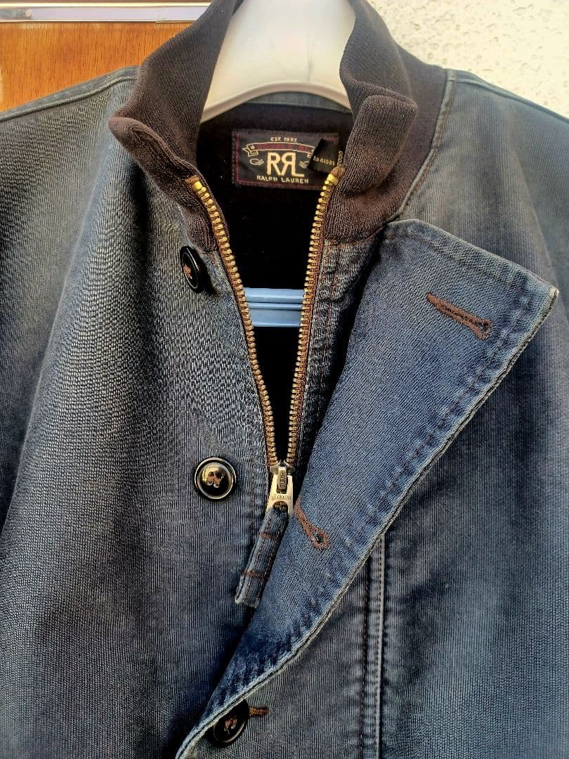 希少 RRL・ダブルアールエル デッキジャケット　濃紺　極暖　ダブルネーム