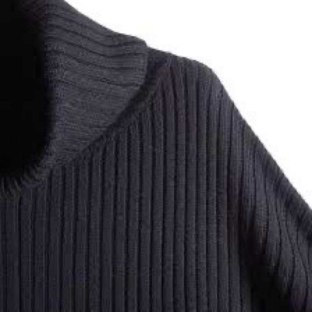 EVERYDAY I LIKE. Oversized rib ニット　ブラック