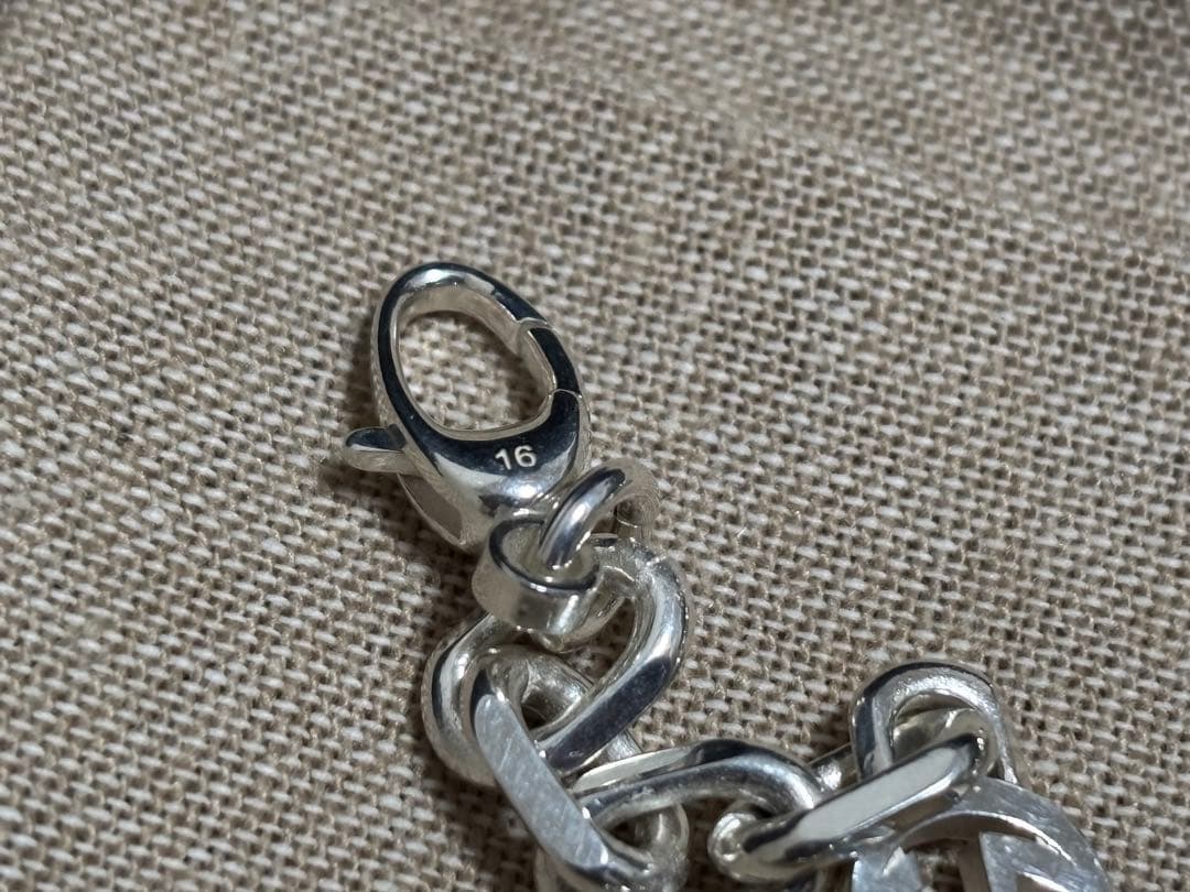 GUCCI インターロッキング　チェーン　ブレスレット　16号