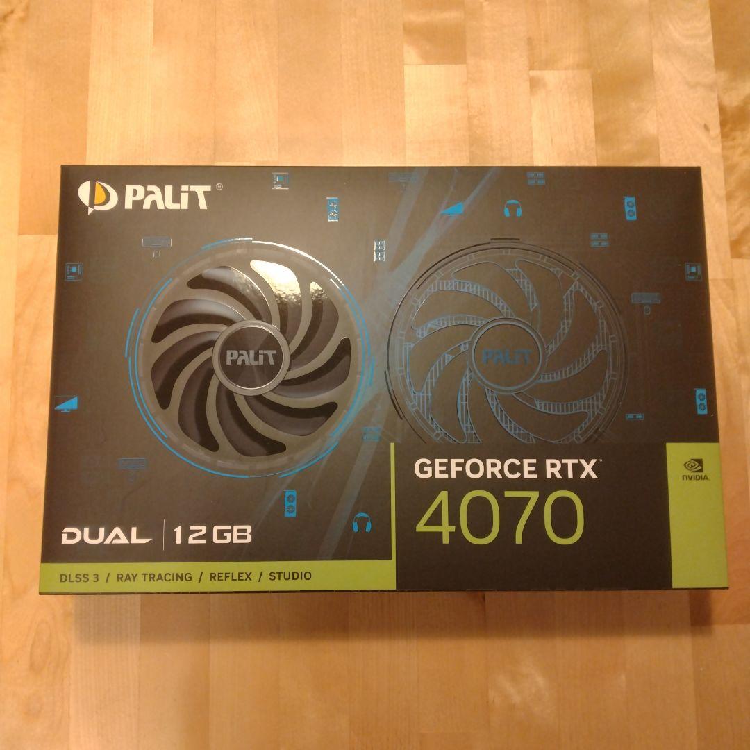 グラフィックボード・グラボ・ビデオカード PALIT GEFORCE RTX 4070 DUAL 12GB