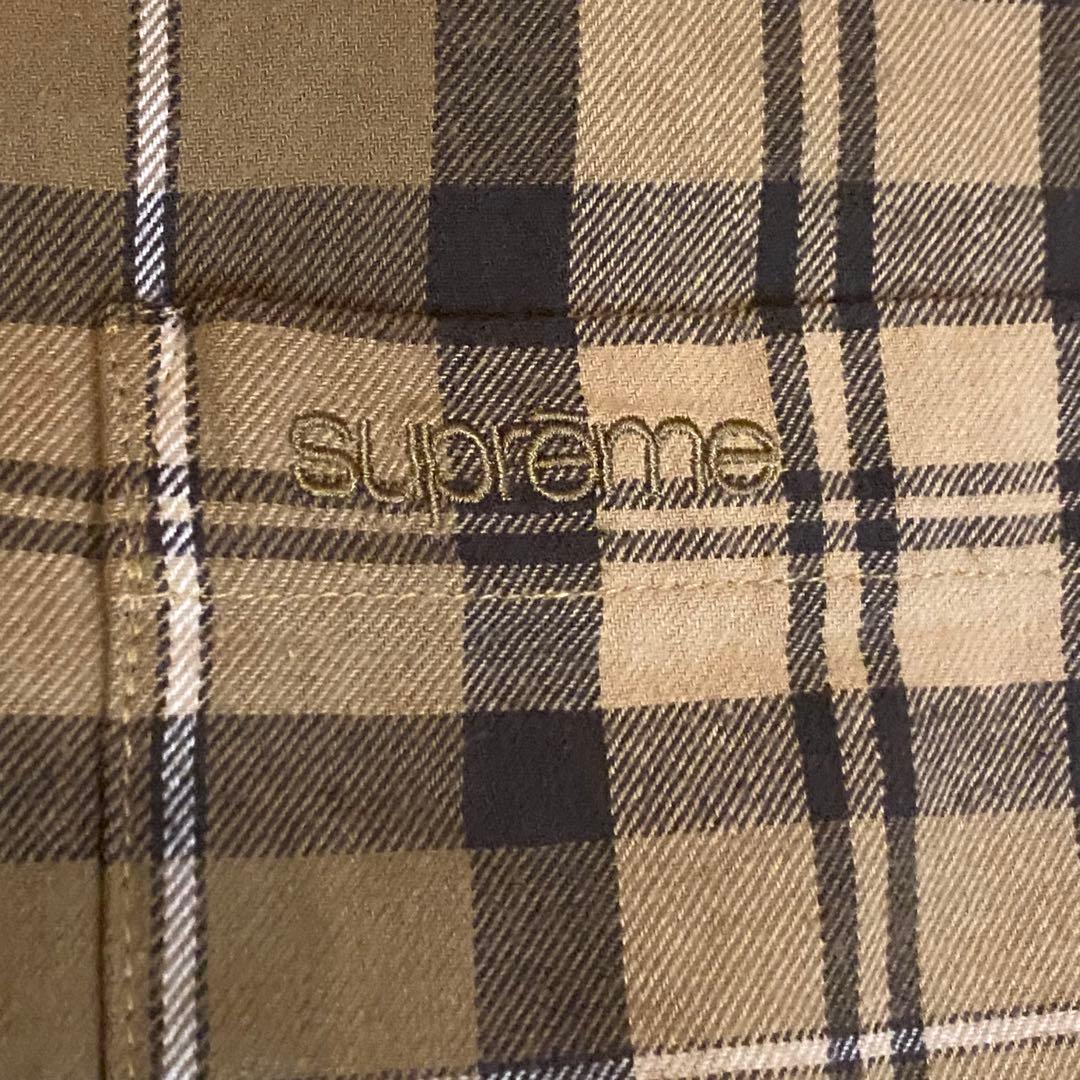 SUPREME 2024FW Plaid Flannel Shirt Sサイズ