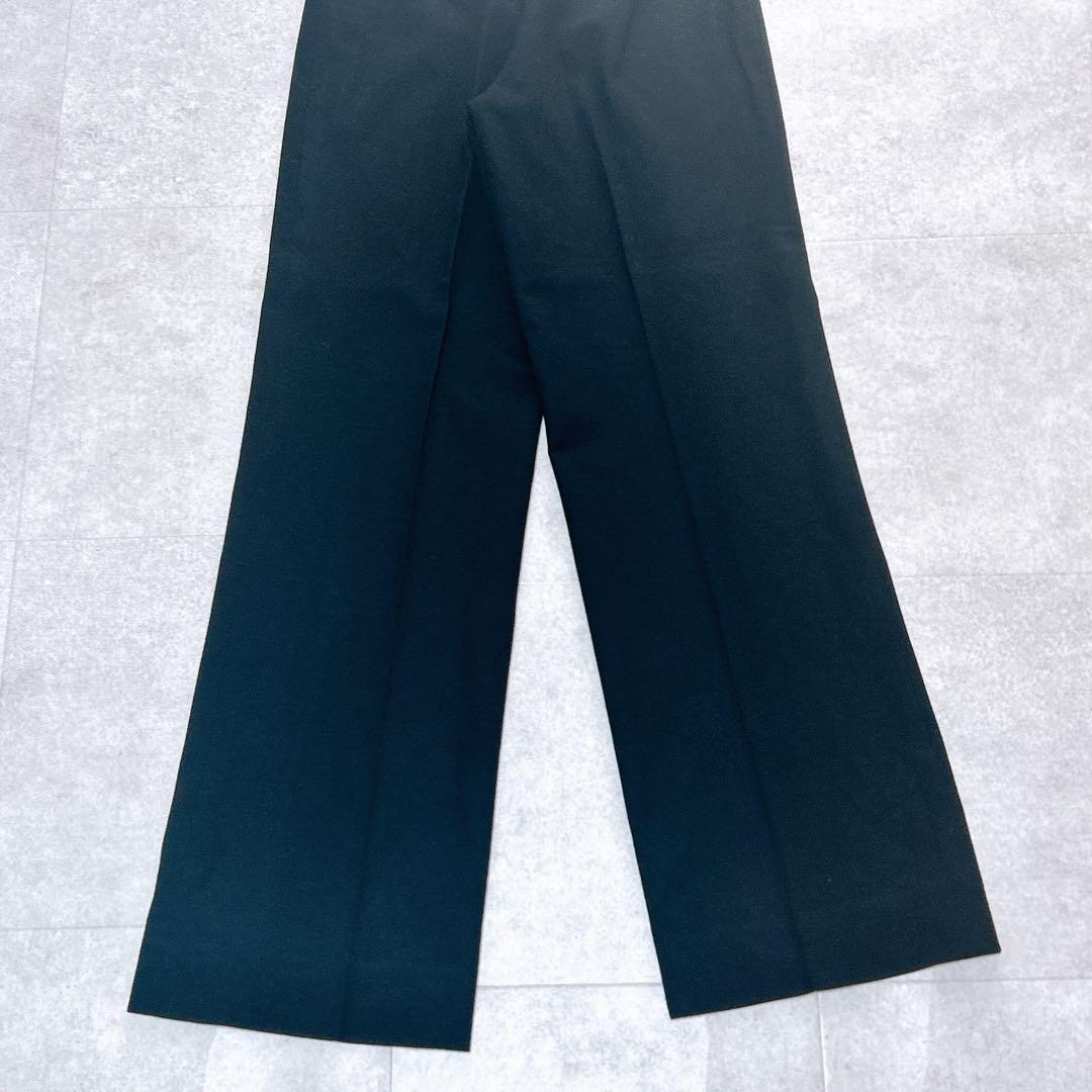 美品✨ ラルフローレン セットアップ　パンツスーツ 5B ワイド ウール 黒