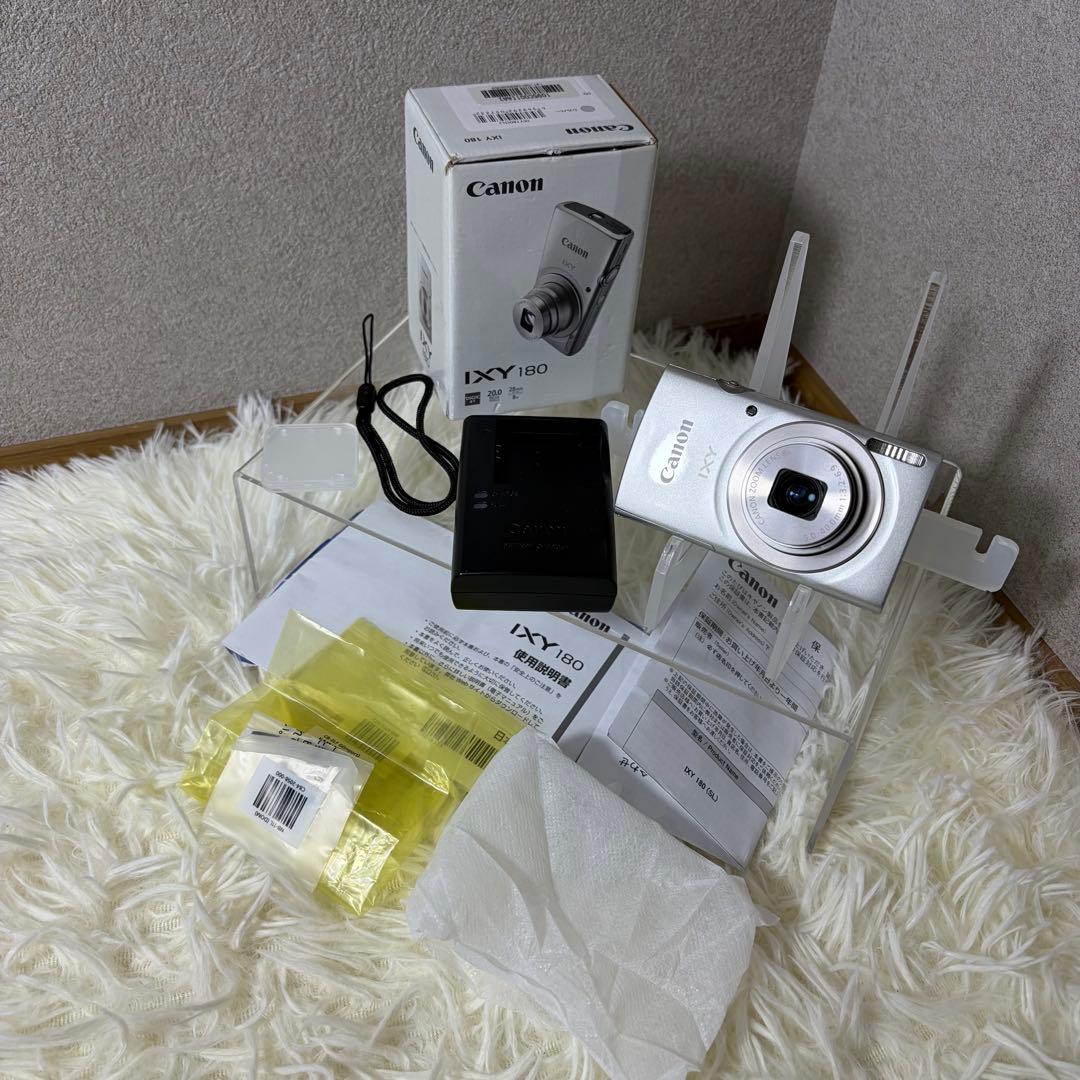 【美品】Canon キャノン IXY 180 シルバー デジカメ ③