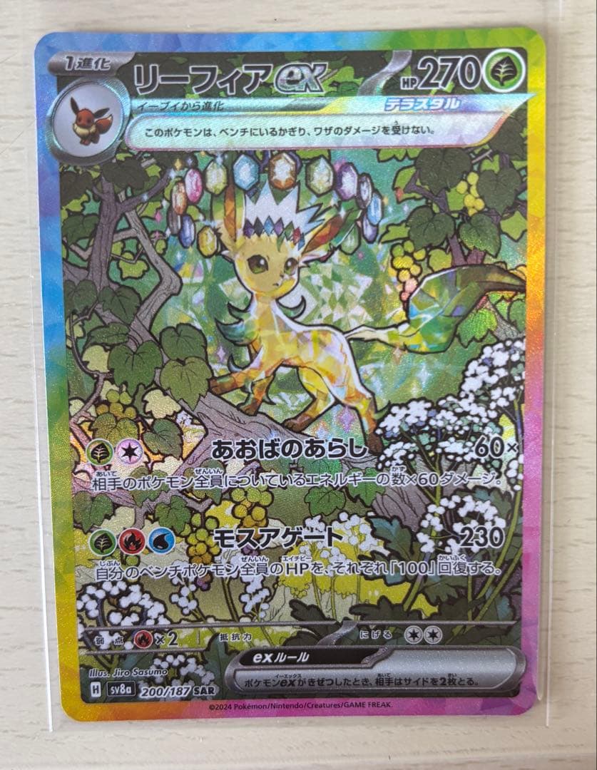 り*ー様 テラスタルフェス　　リーフィア、シャワーズSARマスボセット