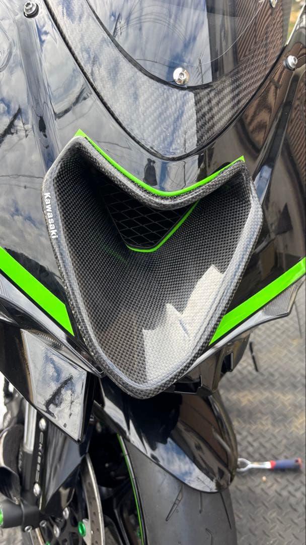 zx6r 2024 ラムエアダクト　カーボン　カバー