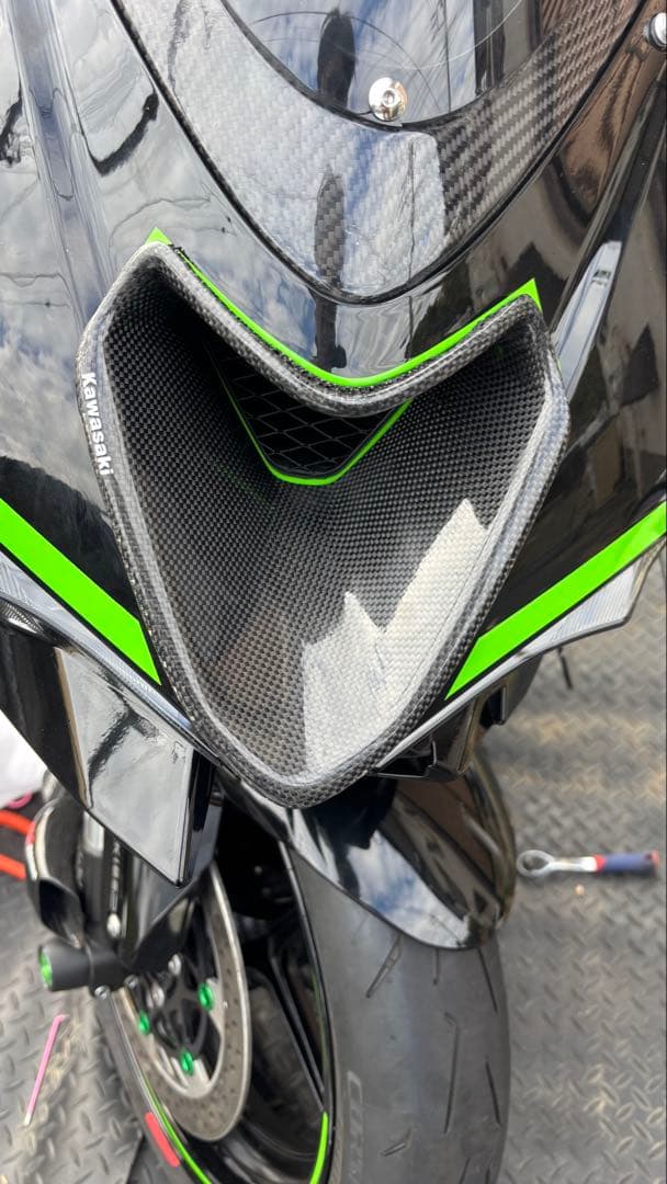 zx6r 2024 ラムエアダクト　カーボン　カバー