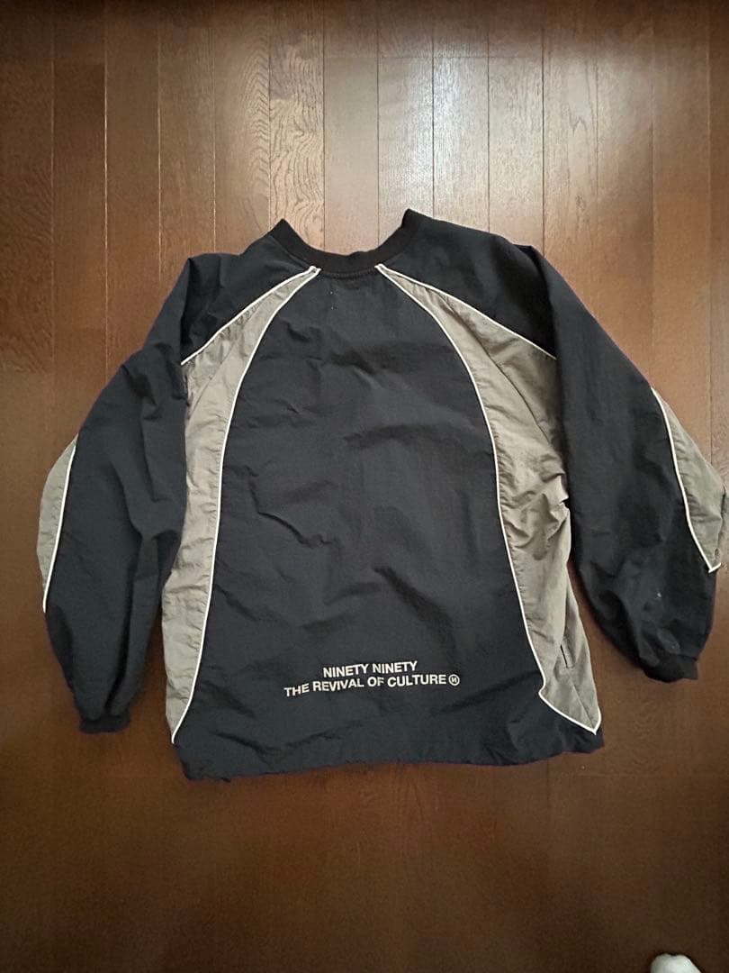 Ninety Ninety ナイロンプルオーバー 黒(最終値下げ)