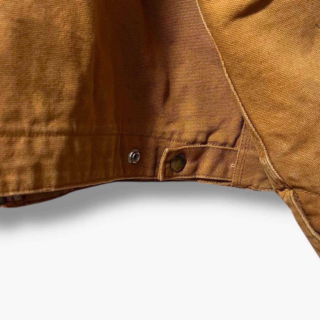 y104325 ダックジャケット ワークジャケット 刺繍ロゴ付き 裏キルティング