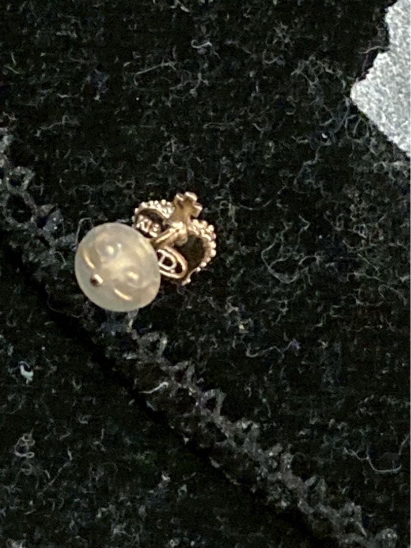 ジャスティンデイビス　王冠シングルピアス18金ピンクゴールド