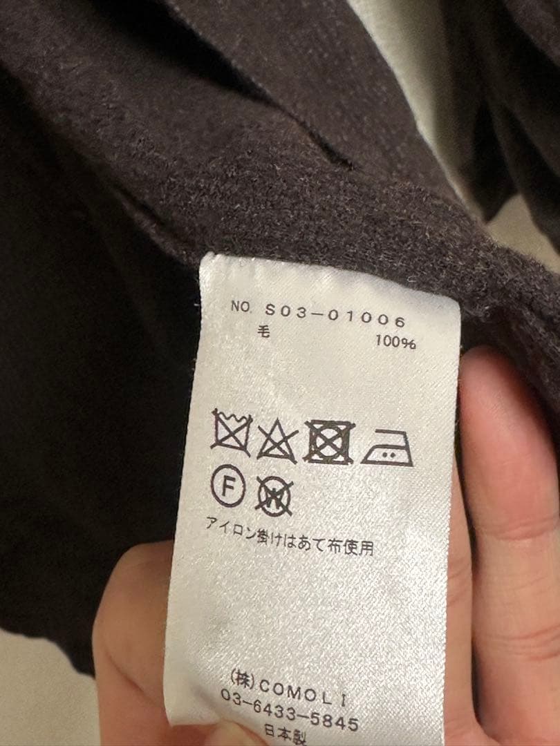 COMOLI ウールシャツサイズ2