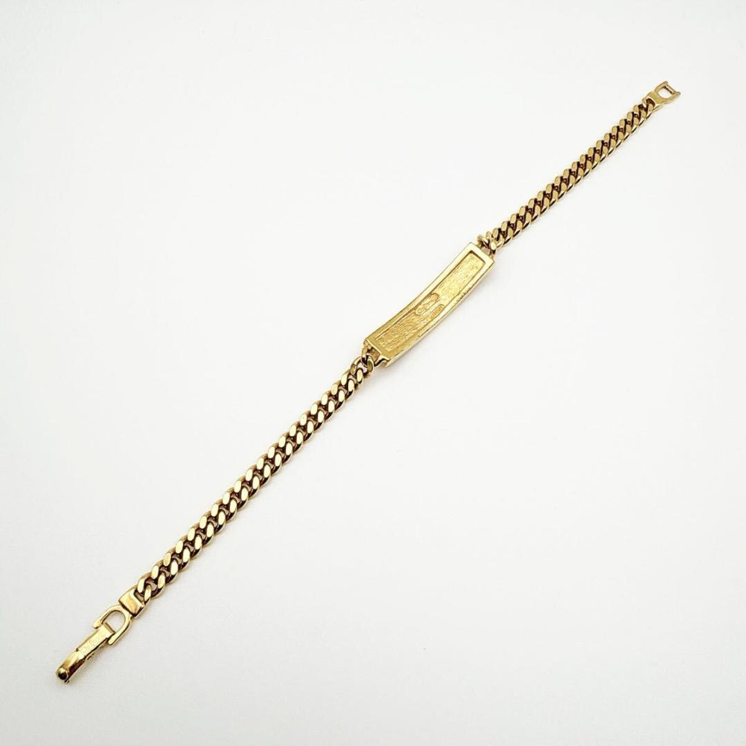 2826　【Germany製】　Dior　ブレスレット　バイカラー　CD　希少