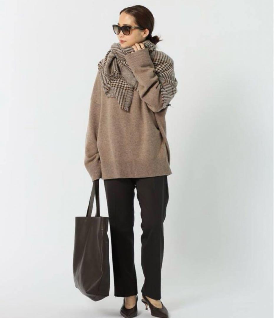 定価36300円 ドゥーズィエムクラス Ariesタートルネックニット ベージュ