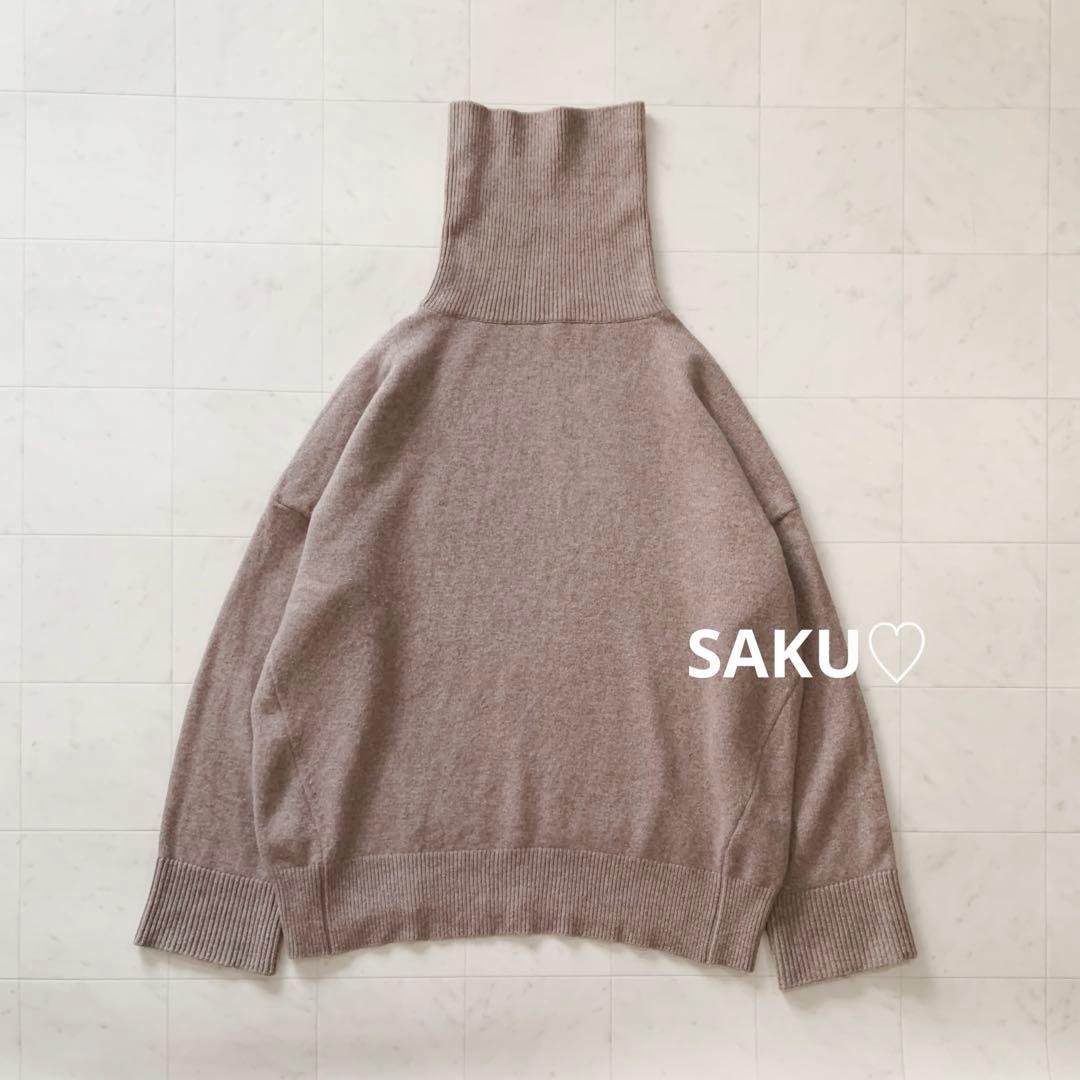 定価36300円 ドゥーズィエムクラス Ariesタートルネックニット ベージュ