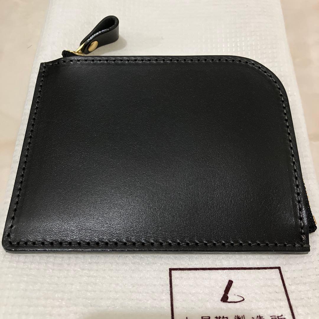 土屋鞄　ナチューラ ヌメ革Lファスナー　ブラック