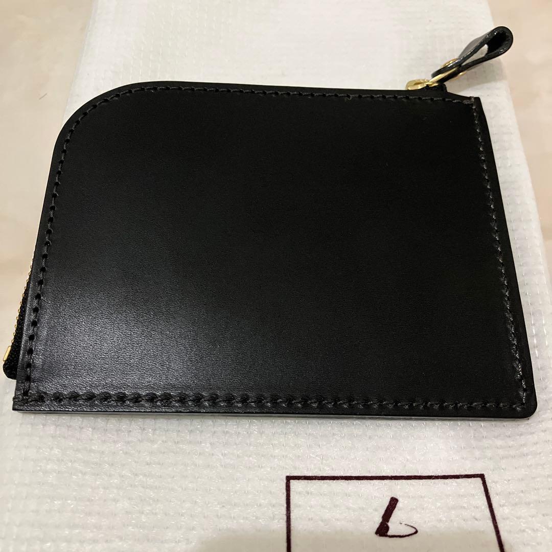 土屋鞄　ナチューラ ヌメ革Lファスナー　ブラック