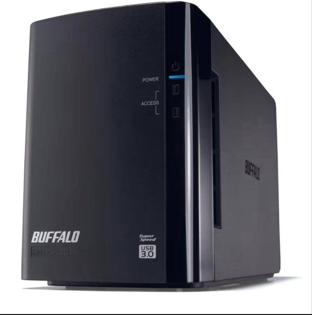 BUFFALO RAID1対応 USB3.0用 外付けハードディスク 2TB