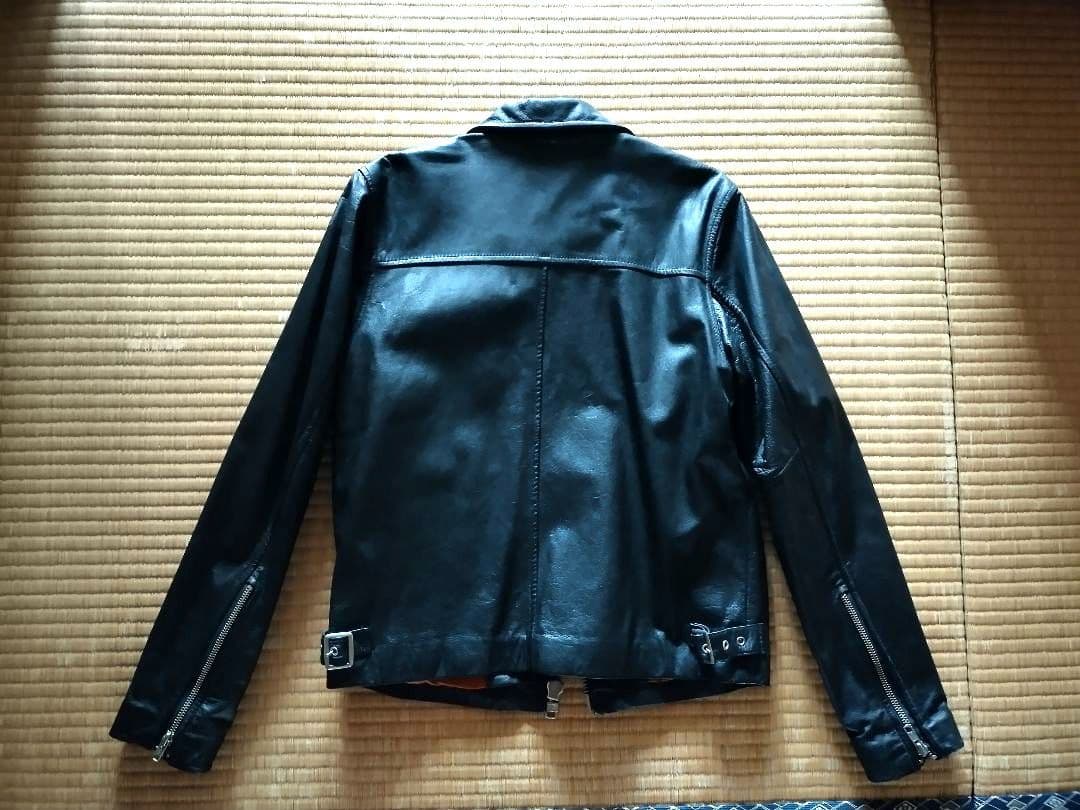 ハリウッドランチマーケット　high standard 革ジャン　黒