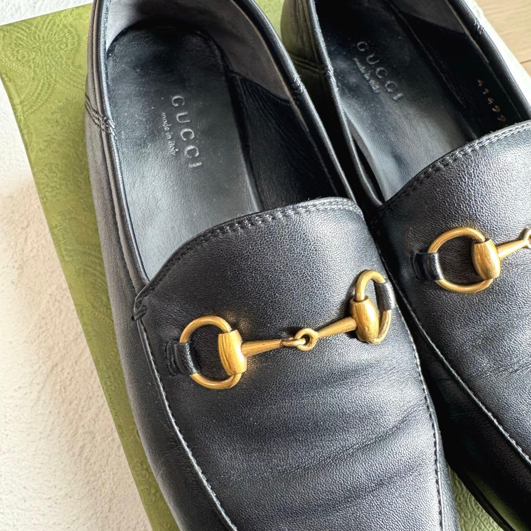 GUCCI グッチ ホースビット ブリクストン ローファー ブラック 35