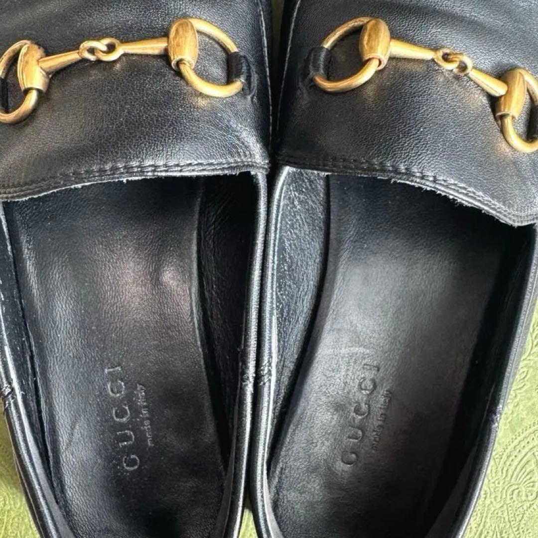 GUCCI グッチ ホースビット ブリクストン ローファー ブラック 35