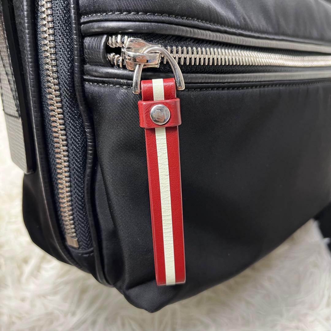 BALLY ショルダーバッグ トレインスポッティング ナイロン×レザー 黒