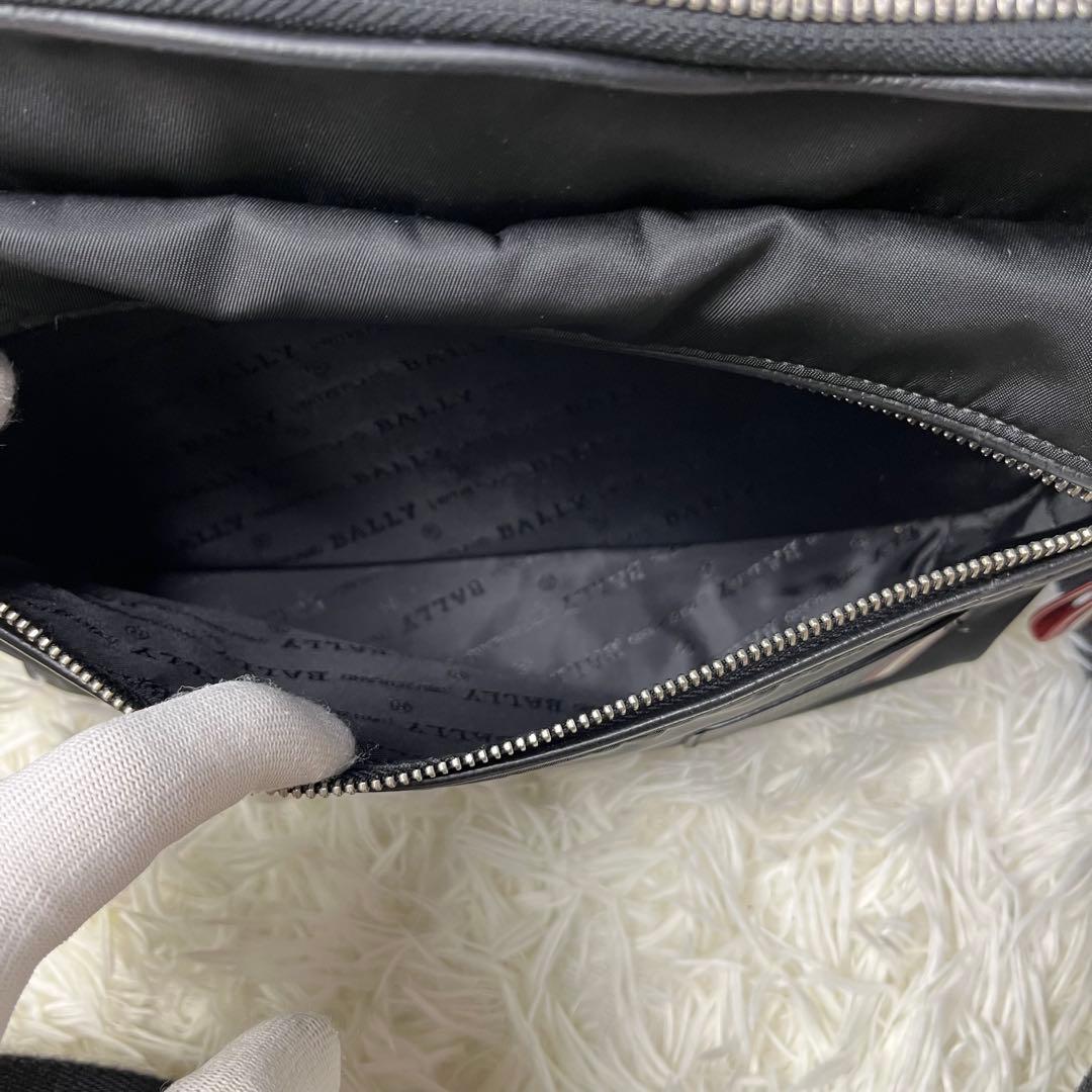 BALLY ショルダーバッグ トレインスポッティング ナイロン×レザー 黒