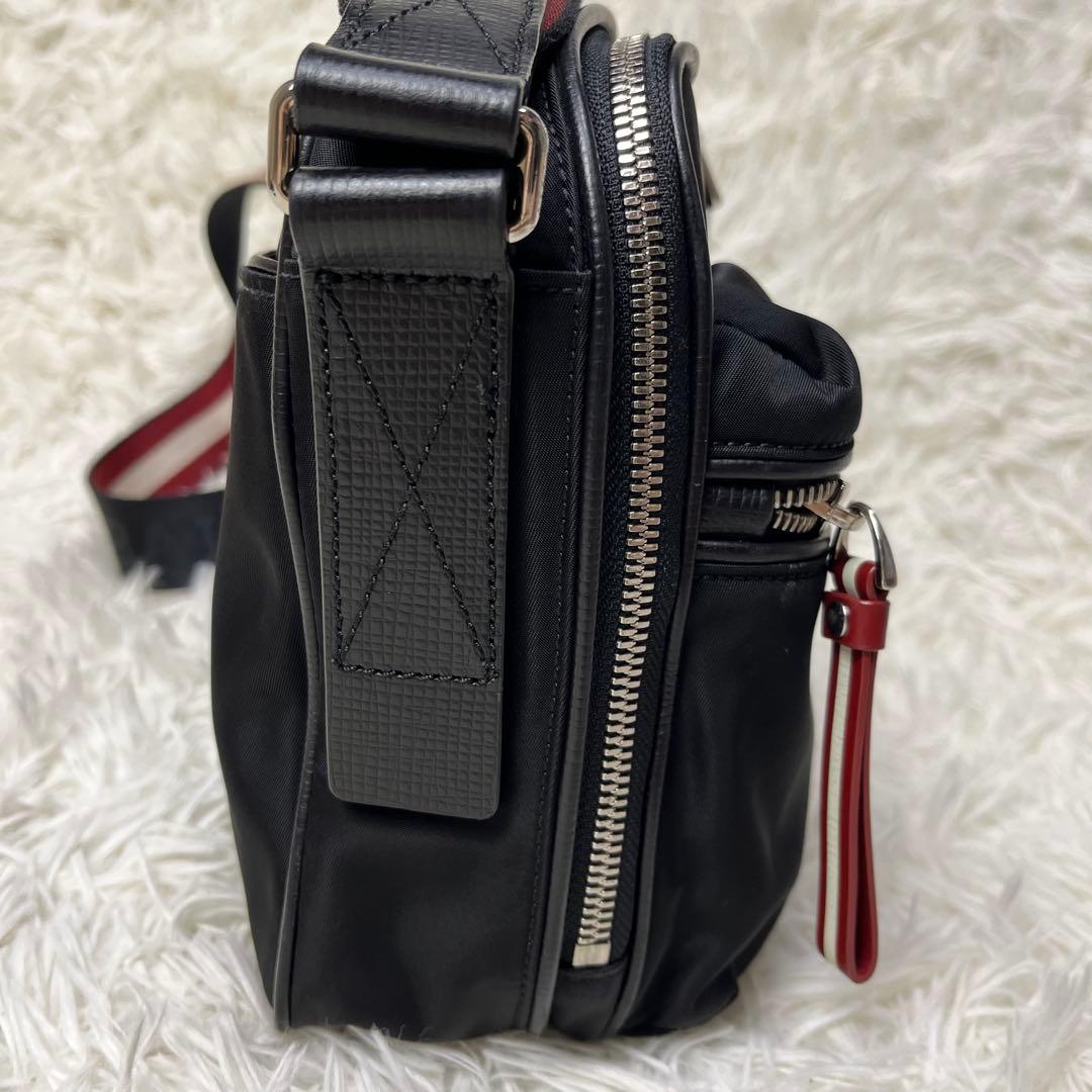 BALLY ショルダーバッグ トレインスポッティング ナイロン×レザー 黒