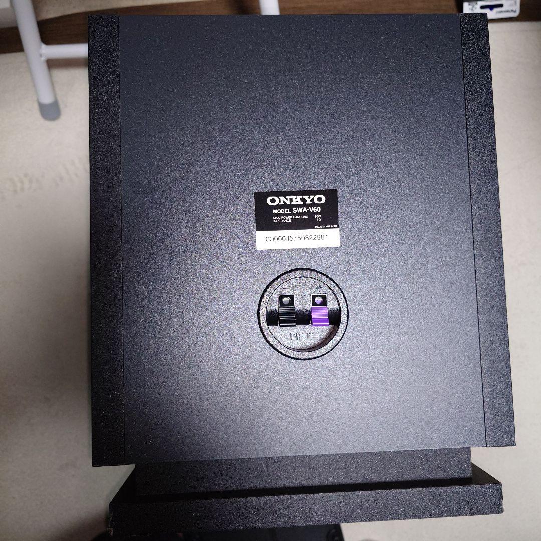 サブウーファー スピーカー オンキヨーV60用 ブラック