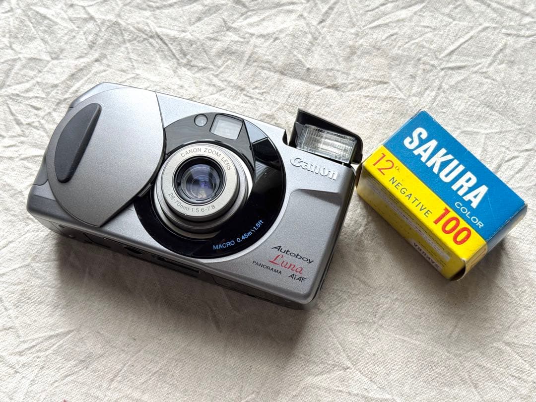 ⌘実写確認済み、電池付き！ Canon Autoboy Luna⌘