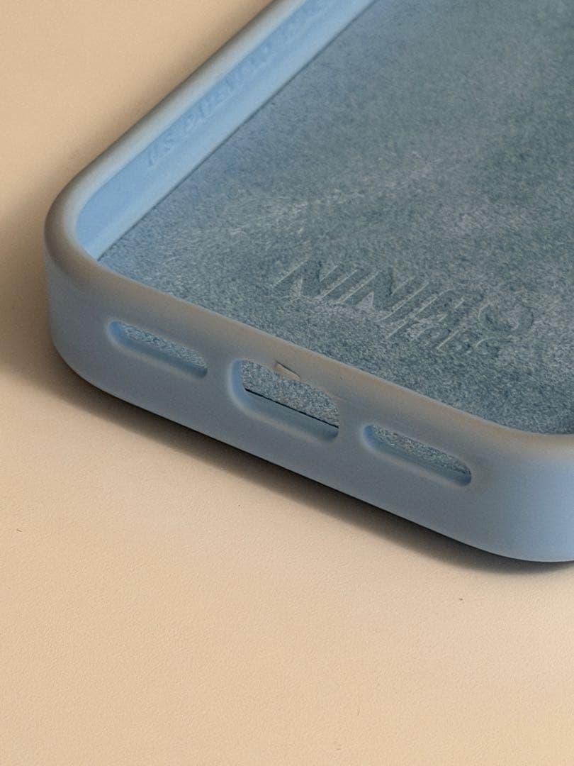 NINJA ライトブルー iPhoneケース カード収納