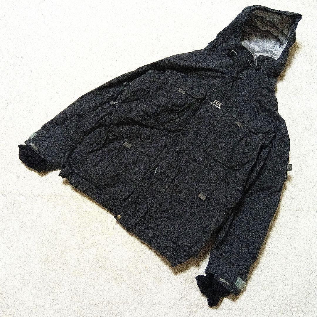 ヘリーハンセン　スキースノボウェア上下セットXL相当　グレー系　ハリーテック