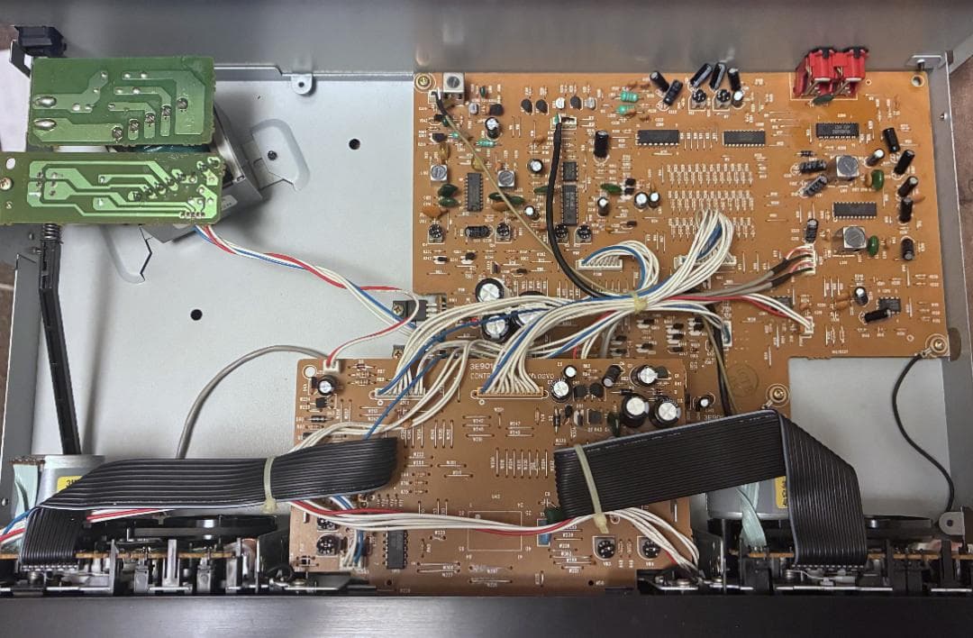 【動作OK】リモコン付き！！　ダブルカセットデッキ　TEAC　W-790R